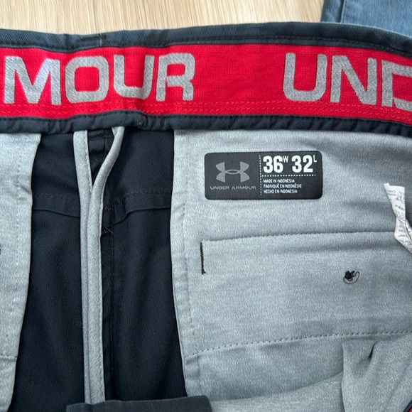 Mens Under Armour Chino utility pants blue 36 x 32 - Picture 2 of 7